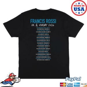Status Quo Merch Shop Francis Rossi 2026 Tour Tee