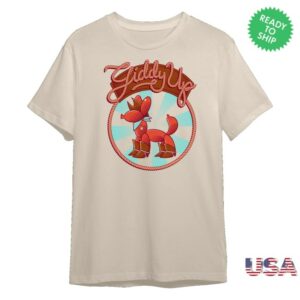 Shark Robot Merch Store Spindlehorse Giddy Up Balloon Horse Shirt
