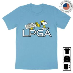 Streaker Sports Merch Store Peanuts X Lpga Snoopy & Woodstock Tee