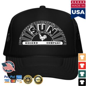 Sun Records Merch Store Sun Records White Half Logo Trucker Hat