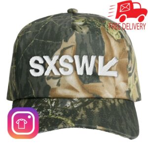 Sxsw Merch Store Tree Camo Logo Hat