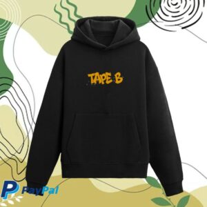 Tape B Merch Store Tape B Drippin Hoodie Black