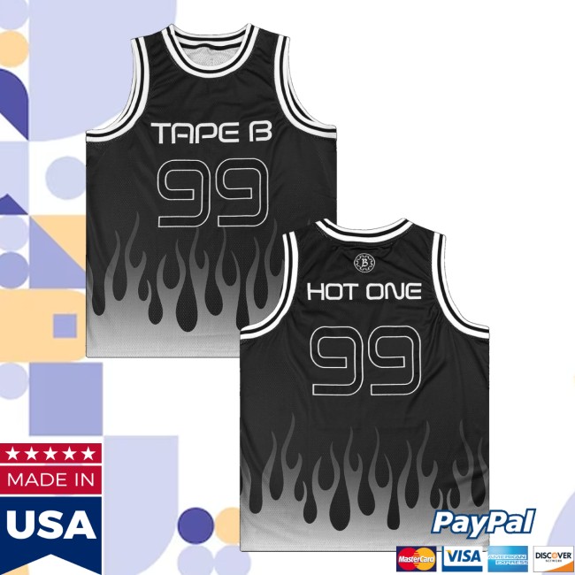 Tape B Merch Store Tape B Hot One Basketball Jersey