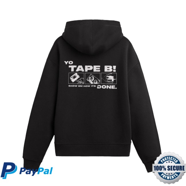Tape B Merch Store Yo Tape B Hoodie Black 4 Tape B Merch Store Yo Tape B Hoodie Black