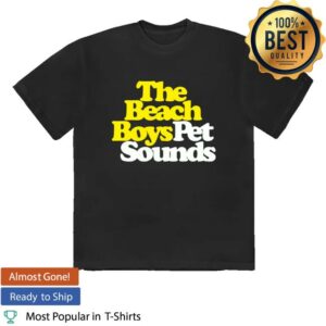 The Beach Boys Store Merch Pet Sounds Logo Black Shirt
