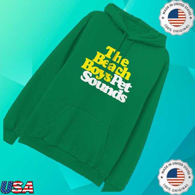 The Beach Boys Store Merch Pet Sounds Logo Green Hoodie 3 The Beach Boys Store Merch Pet Sounds Logo Green Hoodie