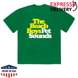 The Beach Boys Store Merch Pet Sounds Logo Green Shirt