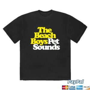 The Beach Boys Store Merch Shop Pet Sounds Logo Black T-Shirt