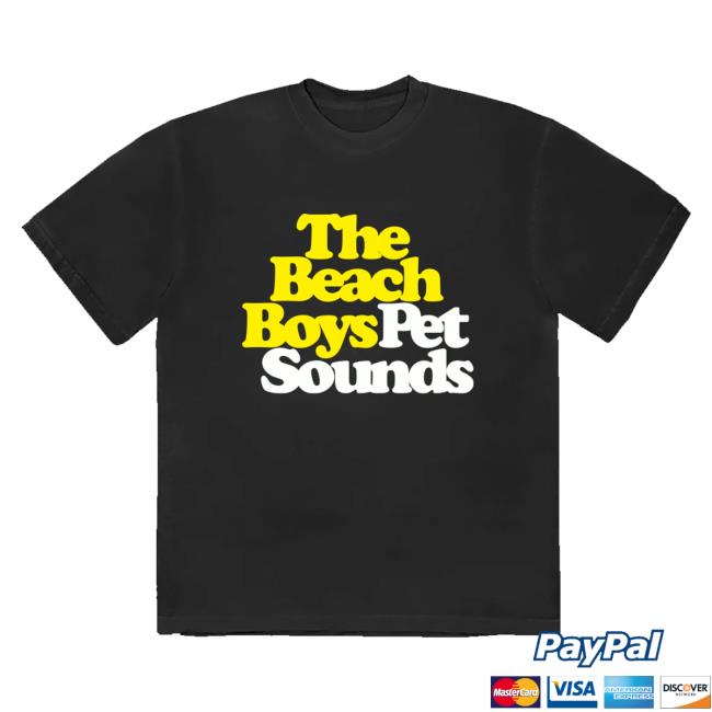 The Beach Boys Store Merch Shop Pet Sounds Logo Black T-Shirt 2 The Beach Boys Store Merch Shop Pet Sounds Logo Black T-Shirt