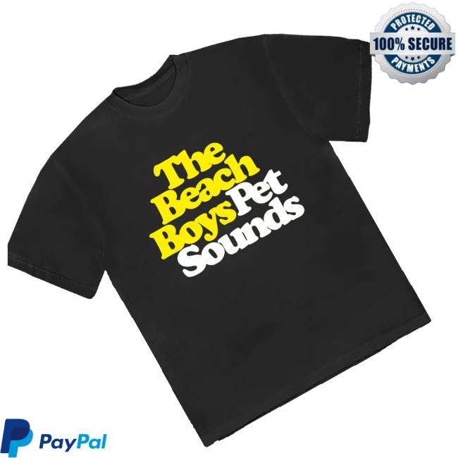The Beach Boys Store Merch Shop Pet Sounds Logo Black T-Shirt 3 The Beach Boys Store Merch Shop Pet Sounds Logo Black T-Shirt