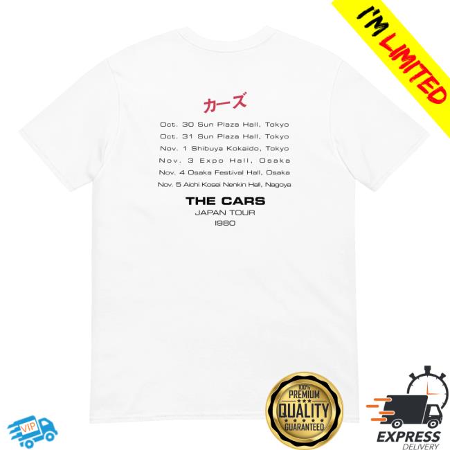The Cars Store Merch Japan Tour Shirt