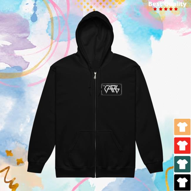 The Cars Store Merch License Plate Zip Hoodie