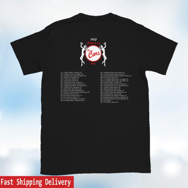 The Cars Store Merch Shake It Up Tour Shirt