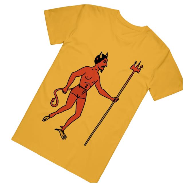 The Front Bottoms Merch Store Sella Devil Mustard Shirt 3 The Front Bottoms Merch Store Sella Devil Mustard Shirt