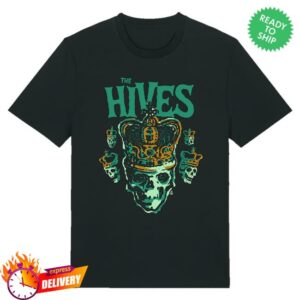 The Hives Merch Shop Store Green Skull Crown Black T-Shirt