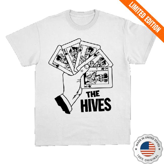 The Hives Merch Store Cards White Tee 2 The Hives Merch Store Cards White Tee