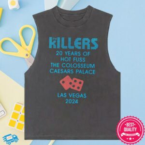 The Killers Merch Store Dice Sleeveless T-Shirt