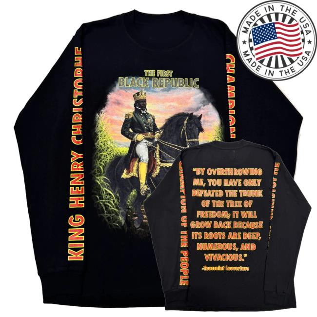 The Lacma Store Merch Shop Tavares Strachan Henry Christophe Long Sleeved T-Shirt Black 4 The Lacma Store Merch Shop Tavares Strachan Henry Christophe Long Sleeved T-Shirt Black