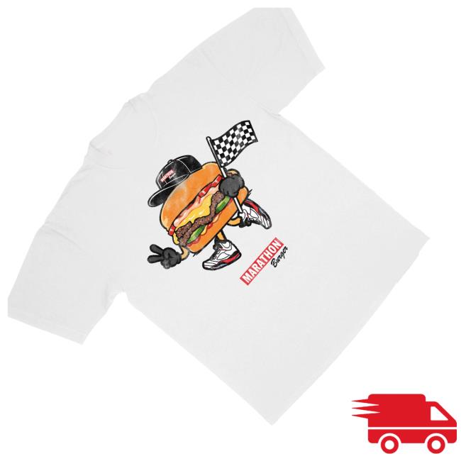The Marathon Clothing Merch Shop Burger Mascot Shirt White 3 The Marathon Clothing Merch Shop Burger Mascot T-Shirt White