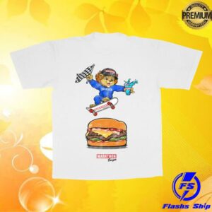 The Marathon Clothing Merch Shop Leo Skateboard T-Shirt White