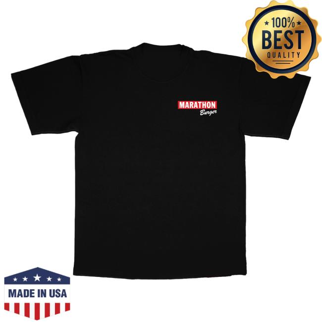The Marathon Clothing Merch Shop Marathon Burger Shirt 2 The Marathon Clothing Merch Shop Marathon Burger T-Shirt Black