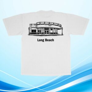 The Marathon Clothing Merch Store Long Beach Burger T-Shirt White