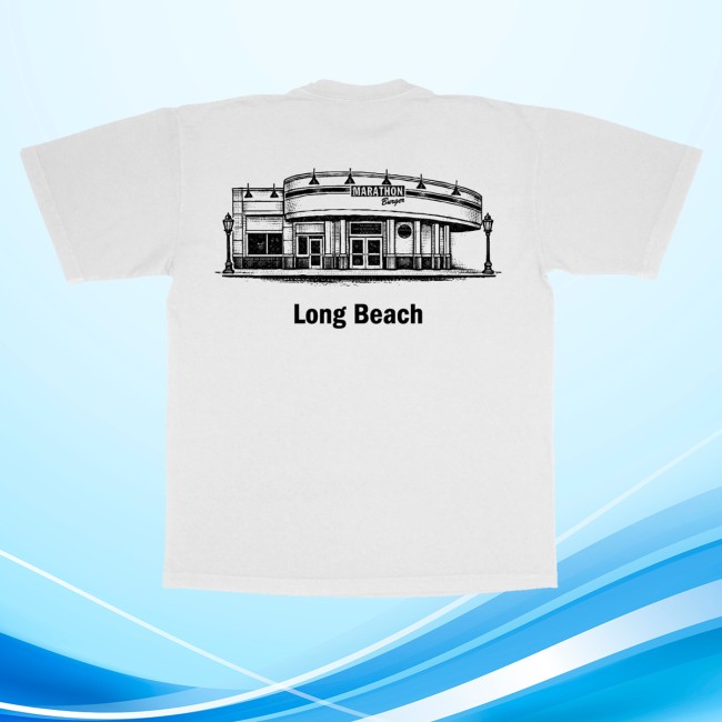 The Marathon Clothing Merch Store Long Beach Burger T-Shirt White 3 The Marathon Clothing Merch Store Long Beach Burger T-Shirt White