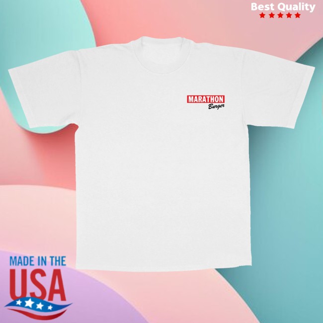 The Marathon Clothing Merch Store Long Beach Burger T-Shirt White 4 The Marathon Clothing Merch Store Long Beach Burger T-Shirt White
