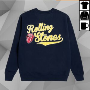 The Rolling Stones Store Merch Rolling Stones Baseball Collegiate Sweatshirt