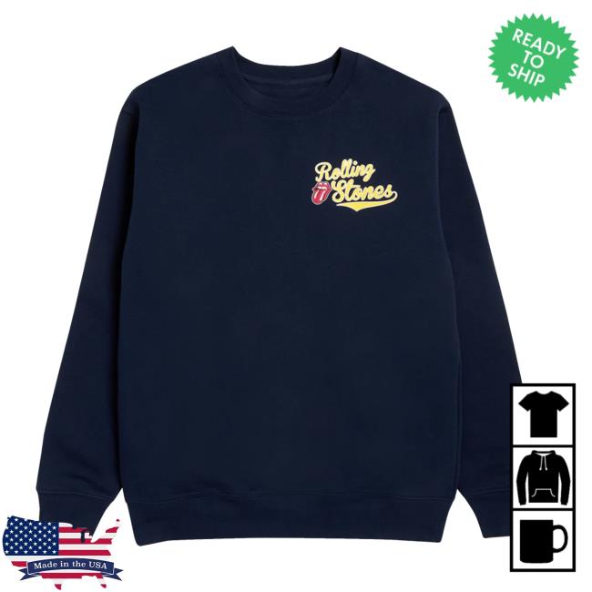 The Rolling Stones Store Merch Rolling Stones Baseball Collegiate Sweatshirt 4 The Rolling Stones Store Merch Rolling Stones Baseball Collegiate Sweatshirt