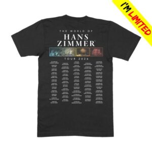The World Of Hans Zimmer Merch Store Photo Tour Black Shirt