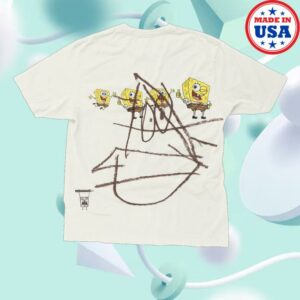 Travis Scott Store Merch Cj X Spongebob Doodlebob Shirt 2