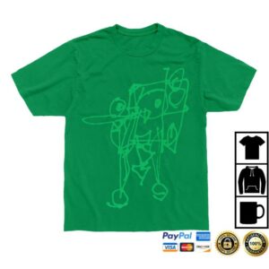 Travis Scott Store Merch Cj X Spongebob Doodlebob Shirt