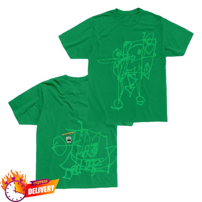 Travis Scott Store Merch Cj X Spongebob Doodlebob Shirt 5 Travis Scott Store Merch Cj X Spongebob Doodlebob Shirt