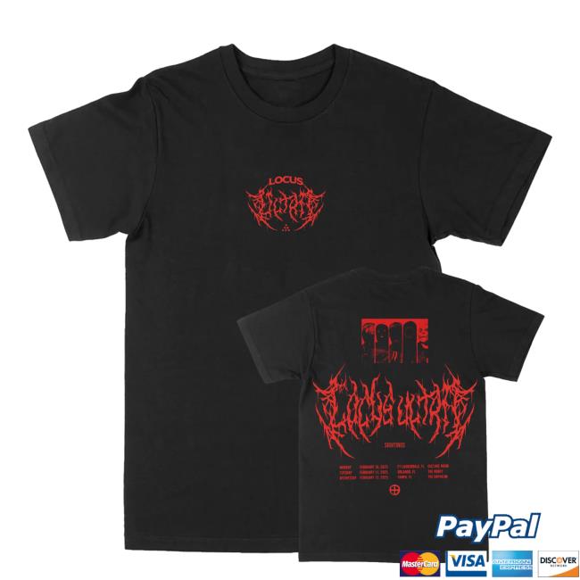 Underoath777 Merch Shop Store Sightings Tour Tee Shirt 5 Underoath777 Merch Shop Store Sightings Tour Black Tee