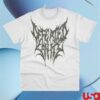 Vicious Instinct Merch Defeated Sanity Oversize Logo Tee In Broken White