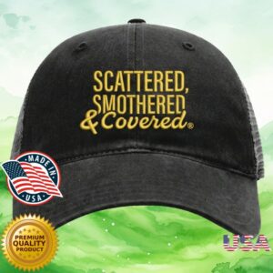 Waffle House Merch Store Scattered, Smothered & Covered Trucker Hat