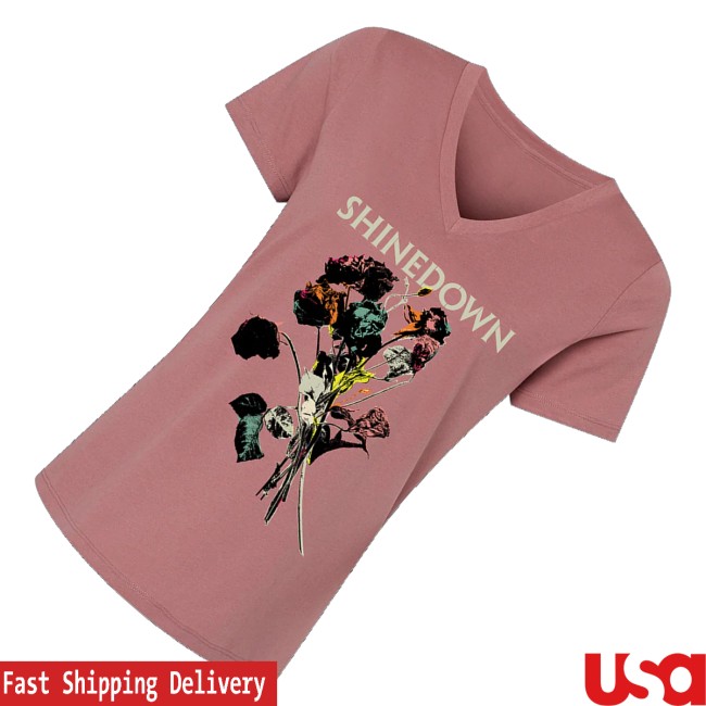 Warner Music Merch Store Shinedown Ei8ht Ladies V-Neck 3 Warner Music Merch Store Shinedown Ei8ht Ladies V-Neck