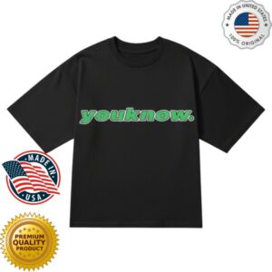 Youknow Clothing Merch Store Puff Print Box Tee Black