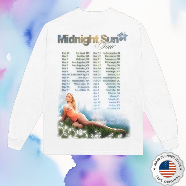 kenny Zara Larsson Merch Store Midnight Sun Tour Long Sleeve kenny Zara Larsson Merch Store Midnight Sun Tour Long Sleeve