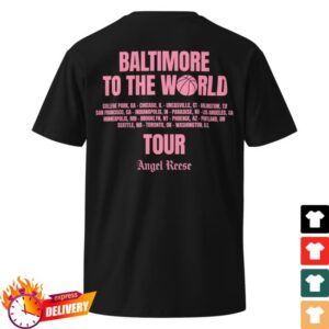 kenny sao The Angel Reese Merch Shop Tour Tee Black