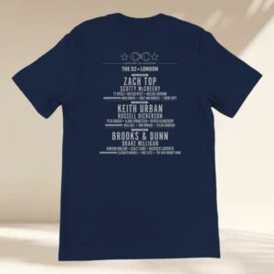 kenny sau C2c Country To Country Store Shop Merch London Neon Sign 2026 Line Up Navy T Shirt