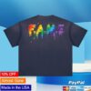 Chris Brown Merch Shop F.A.M.E. 15Th Anniversary Splatter Sun Fade Raw Edge T-Shirt