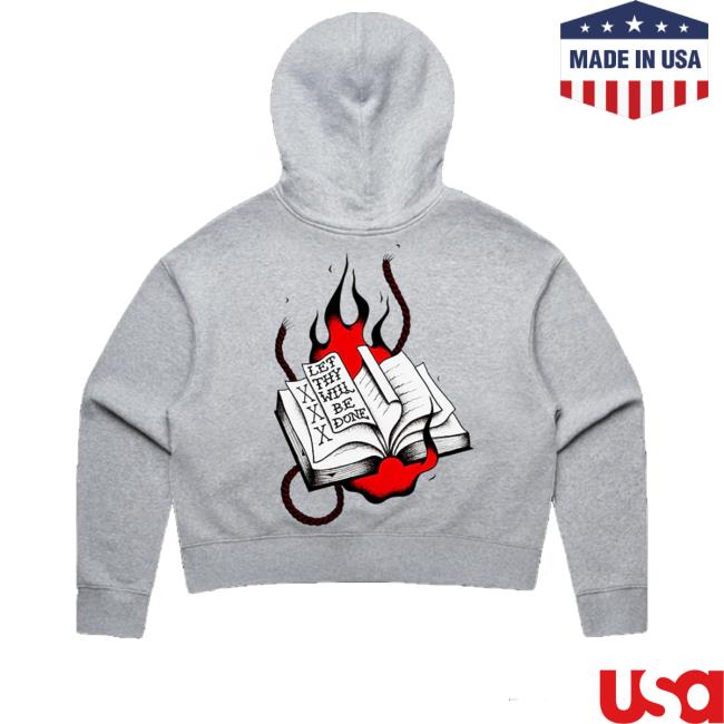 No Cure I Hope I Die Here Merch Shop Thy Will Be Done Hoodies 4 No Cure I Hope I Die Here Merch Shop Thy Will Be Done Cropped Hoodie