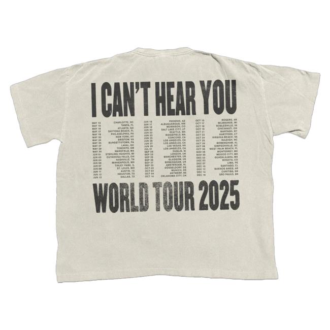 Pierce The Veil Merch Shop Store Ivory Clip Faces Tee Shirt