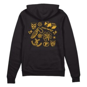 Stophouse Merch Shop Prof Lucky Black Zip Hoodie