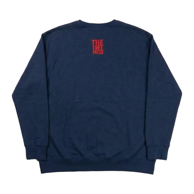 The Free Press Store Merch Shop Think For Yourself Crewneck 3 The Free Press Store Merch Shop Think For Yourself Crewneck Navy