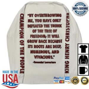 The Lacma Store Merch Shop Tavares Strachan Henry Christophe Long Sleeved T-Shirt