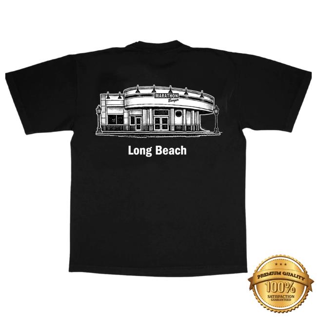 The Marathon Clothing Merch Shop Long Beach Burger Shirt Black 3 The Marathon Clothing Merch Shop Long Beach Burger T-Shirt Black