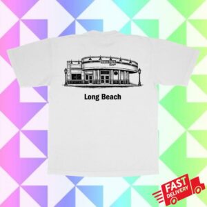 The Marathon Clothing Merch Shop Long Beach Burger T-Shirt White